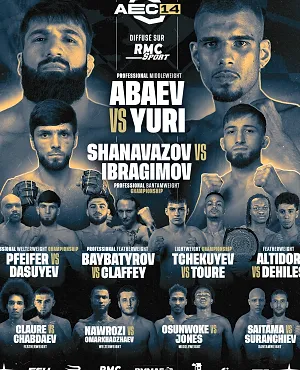 Khamzat Abaev contre Marcelo Yuri : le grand rendez-vous du MMA à Liège, c’est ce samedi !