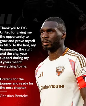 Vers un retour en Belgique ? Christian Benteke annonce son départ de DC United !