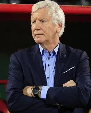 Viré par Eto’o mais toujours son contrat, Marc Brys présente sa sélection du Cameroun pour la CAN - Daniel BELOUMOU OLOMO / AFP