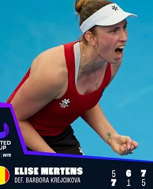 United Cup : Elise Mertens qualifie la Belgique en battant Krejcikova, « Une journée incroyable »