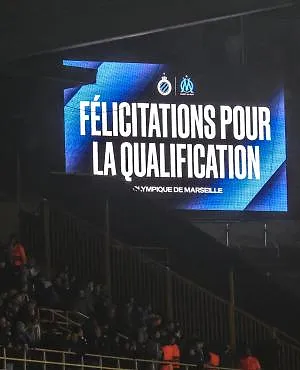 « Félicitations pour la qualification, Olympique de Marseille » : quand Bruges félicite ses adversaires, un peu trop tôt !
