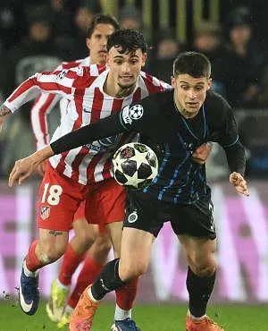 25 % de chances de qualification : Bruges n’est pas favori à l’Atlético Madrid selon Opta !