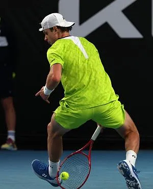 Un tweener face à Sinner : Zizou Bergs s’amuse à l’entraînement à Indian Wells