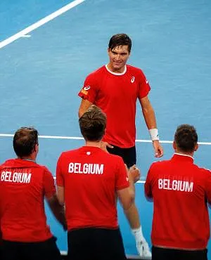Davis Cup: België verslaat Australië dankzij Collignon en stoot door naar de finale­fase