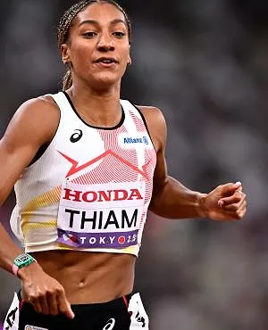 WK atletiek: Nafi Thiam opent zevenkamp met seizoensbeste en vijftiende plaats op 100 meter horden