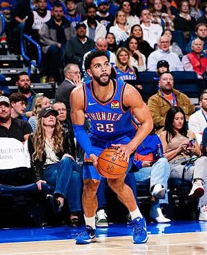 NBA: Ajay Mitchell en OKC Thunder winnen topper tegen LA Lakers