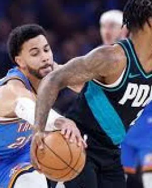NBA: Ajay Mitchell en OKC te sterk voor Toumani Camara en de Blazers