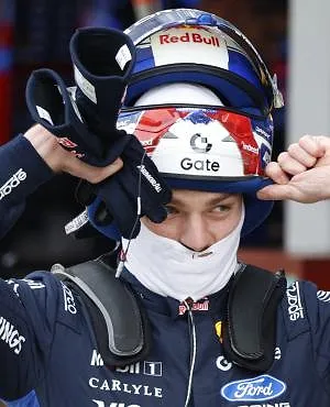 Max Verstappen aan de start van de Qualifiers voor de 24 Uur van de Nürburgring