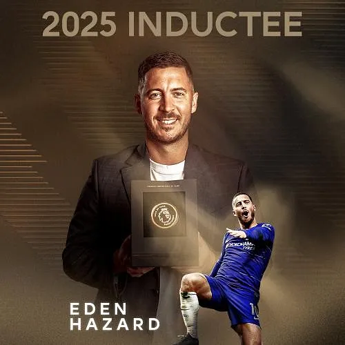 Eden Hazard intronisé au Hall of Fame de la Premier League : « C’est incroyable »