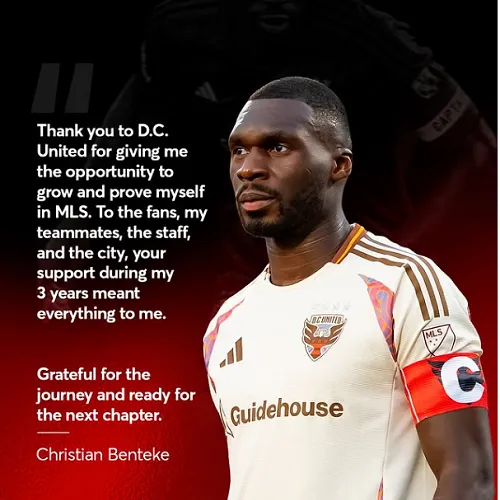 Vers un retour en Belgique ? Christian Benteke annonce son départ de DC United !