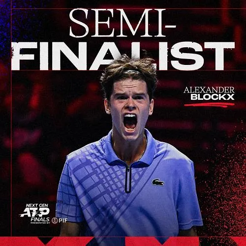 Next Gen ATP Finals : Alexander Blockx qualifié pour les demi-finales !