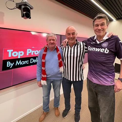 Top Prono – Clasico, Union-Bruges… : Marc Delire préface les chocs du week-end avec deux fans (vidéo)