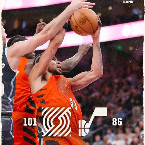 Toumani Camara et Portland s’imposent à Utah avant la pause du All-Star Weekend