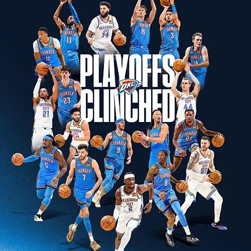 NBA : le Thunder, avec Ajay Mitchell, première équipe qualifiée pour les playoffs !