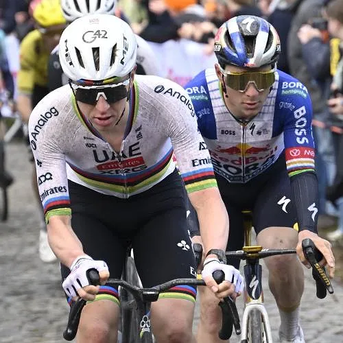 Tour des Flandres : la sanction de l’UCI est tombée pour Tadej Pogacar et Remco Evenepoel