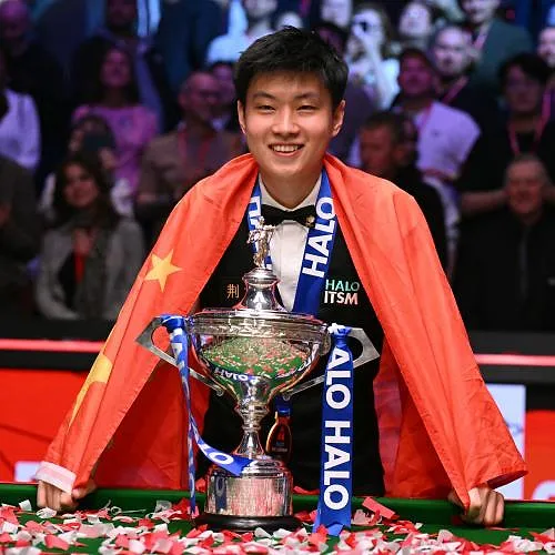 WK snooker: Zhao Xintong is eerste Aziaat op erelijst