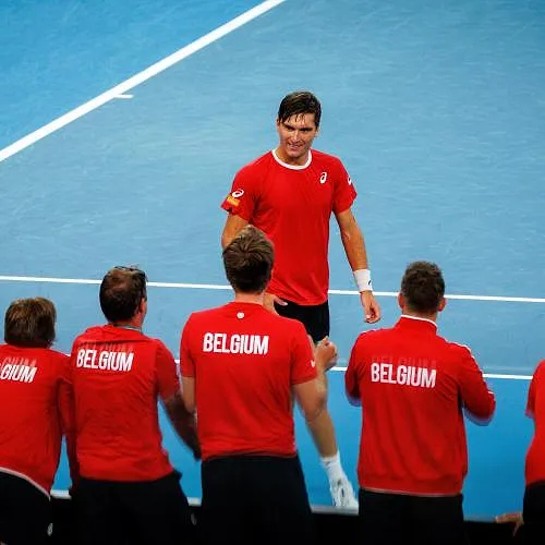Davis Cup: België verslaat Australië dankzij Collignon en stoot door naar de finale­fase
