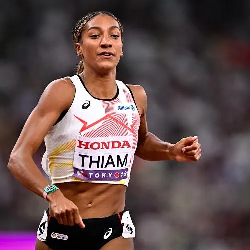 WK atletiek: Nafi Thiam sluit eerste dag van zevenkamp af op zesde plaats na tegenvallende 200 meter