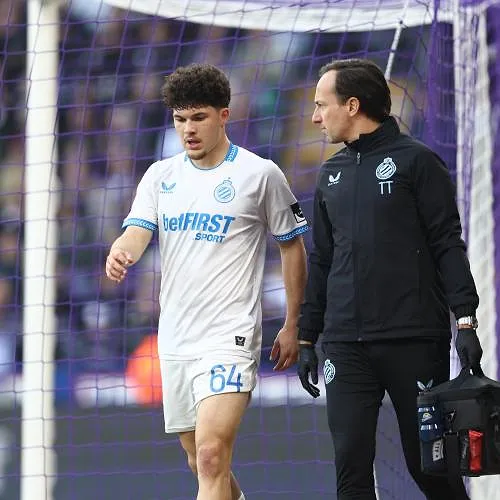 Tegenvaller voor Club Brugge: Sabbe zes weken out