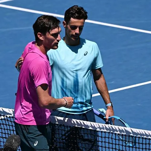 Australian Open: teleurstelling voor Collignon, die na een zware strijd tegen Musetti moest opgeven