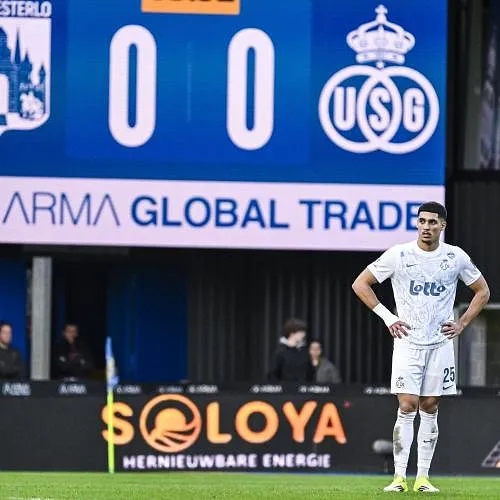Union, een uur met een man meer, blijft steken op 0-0 bij Westerlo