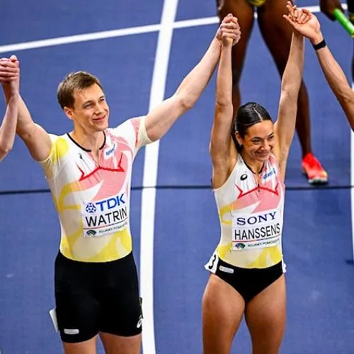 WK indoor: Belgian Waffles bezorgen België goud op de 4x400 m!