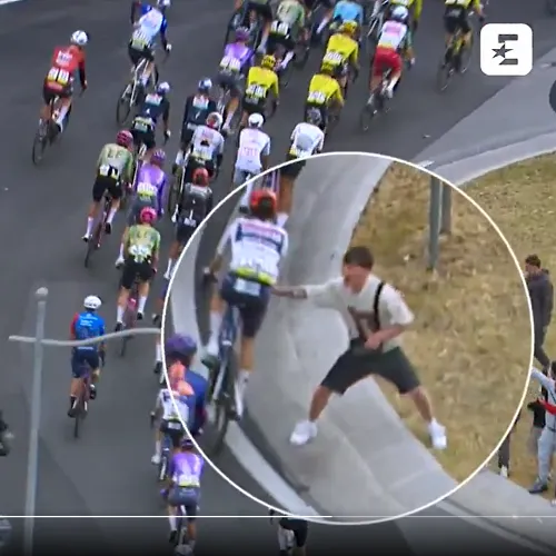 Schandaal in de Giro: jongeren proberen renners ten val te brengen