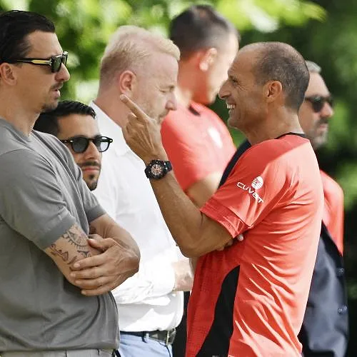 Zlatan Ibrahimovic en Massimiliano Allegri stonden op de vuist !
