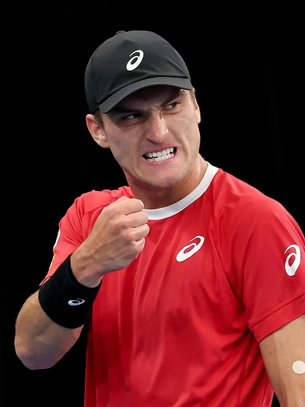 Davis Cup-stunt: Raphaël Collignon verslaat Alex de Minaur - Belga