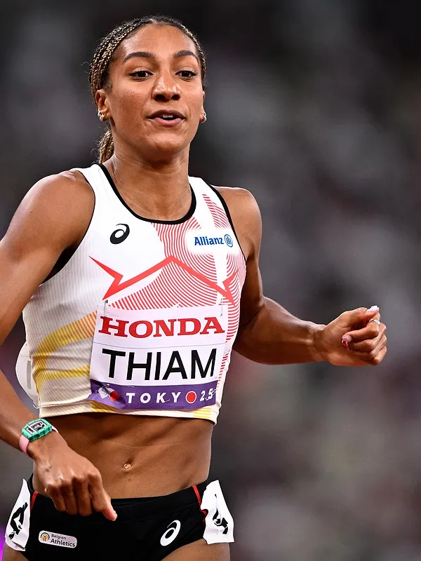 WK atletiek: Nafi Thiam klimt naar tweede plaats na het hoogspringen