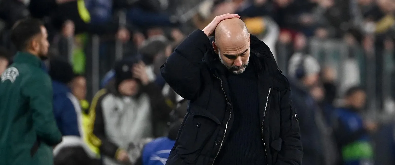 Guardiola, un peu perdu.