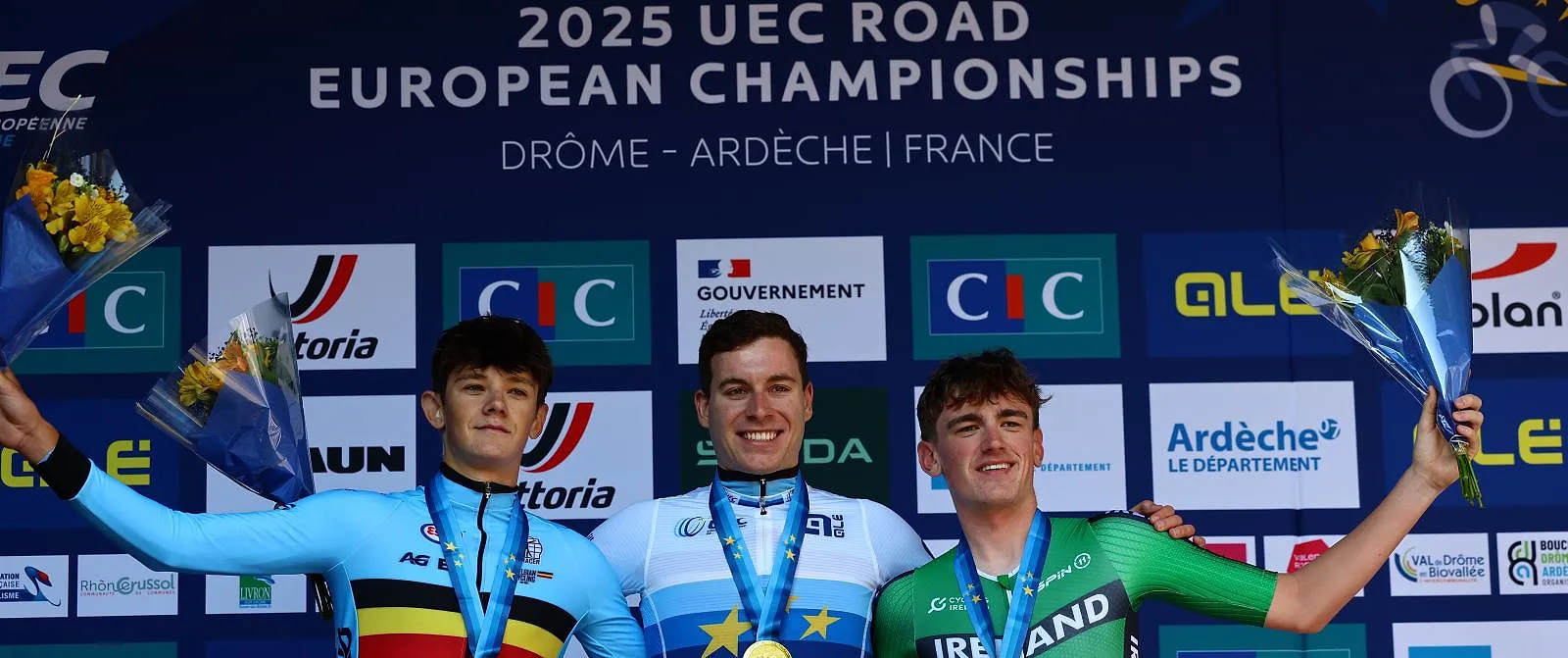 Du bronze chez les dames, de l’or et de l’argent chez les hommes, les espoirs belges brillent à l’Euro de chrono - Jérôme Jordens