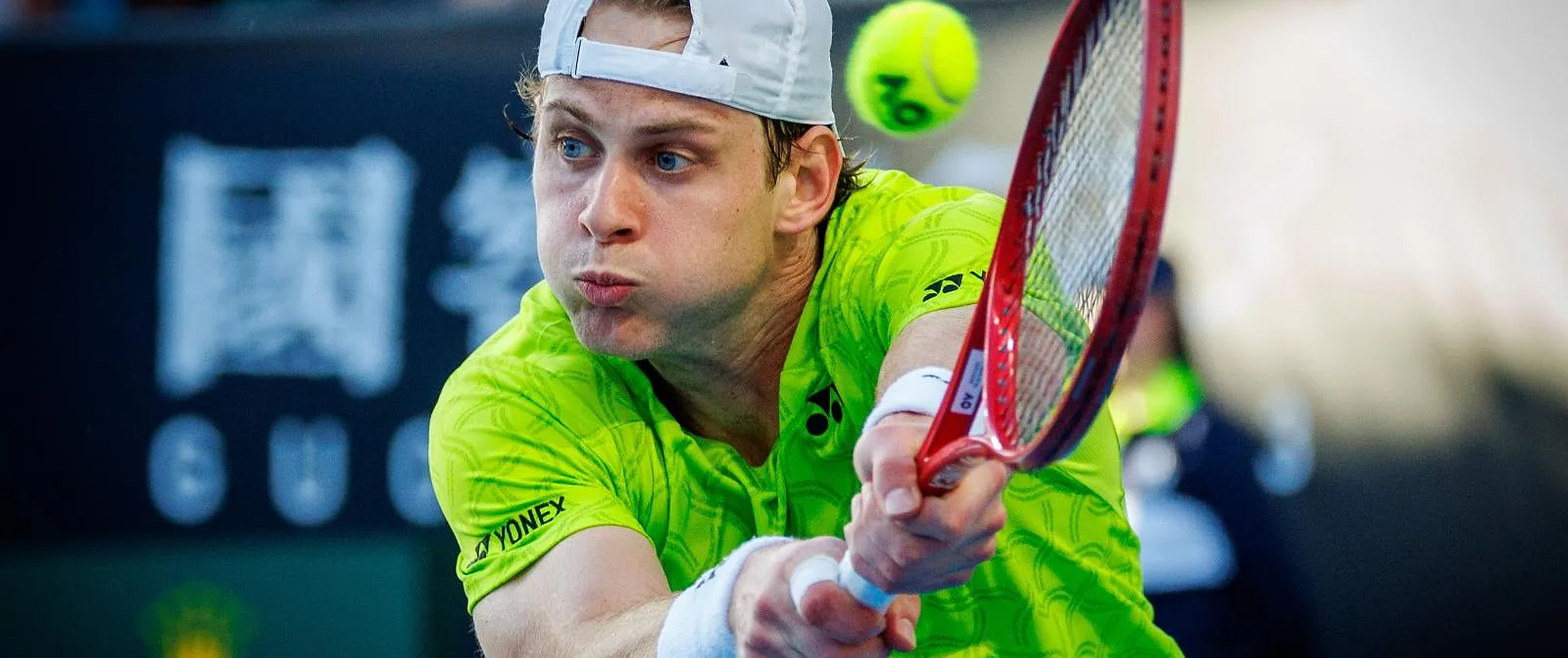 Zizou Bergs opposé à un des meilleurs serveurs du monde à Doha - Belga