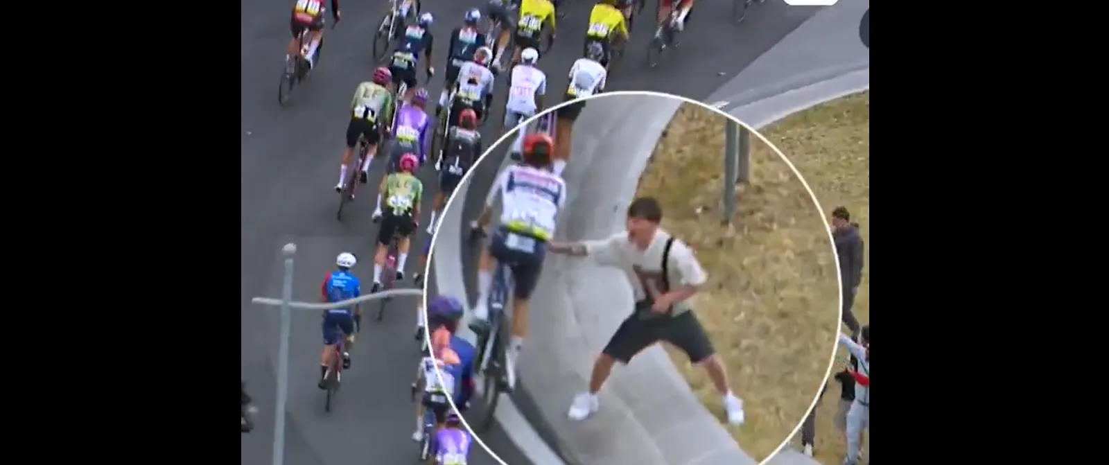 Scandale sur le Giro : des jeunes tentent de faire tomber les coureurs - Jérôme Jordens