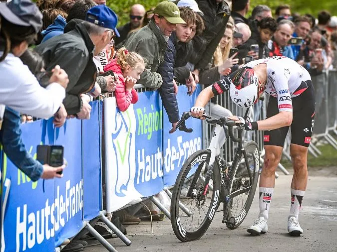 Plus de peur que de mal : Florian Vermeersch au départ de la Flèche brabançonne
