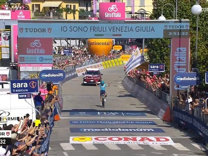 Giro 2026 : Victoire en solitaire de l’Italien Alberto Bettiol, Jasper Stuyven 3e