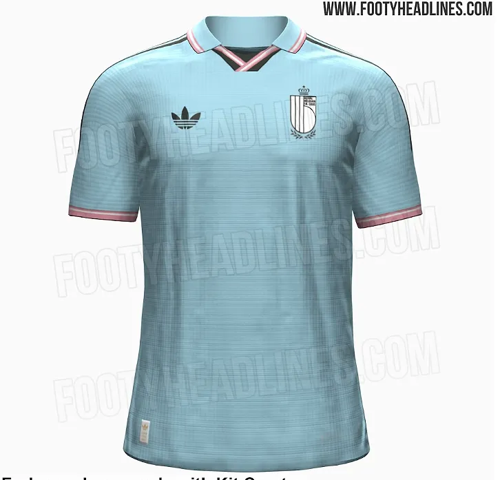 Blauw… én roze: ook het tweede shirt van de Rode Duivels is uitgelekt! (foto’s) - Footy Headlines - Circus Daily