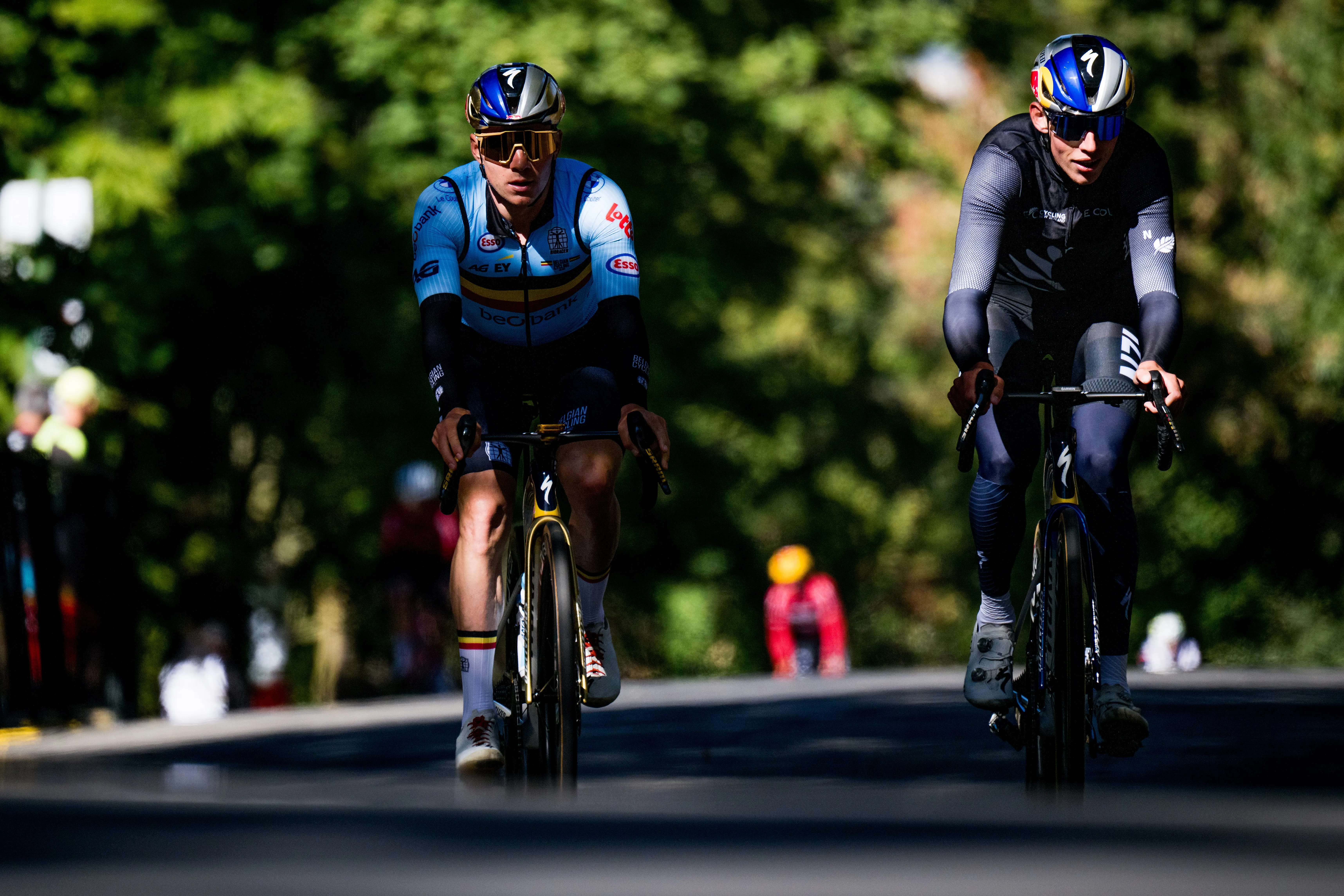 Wout van Aert en Remco Evenepoel trokken er deze woensdag op uit voor de verkenning - BELGA - Circus Daily