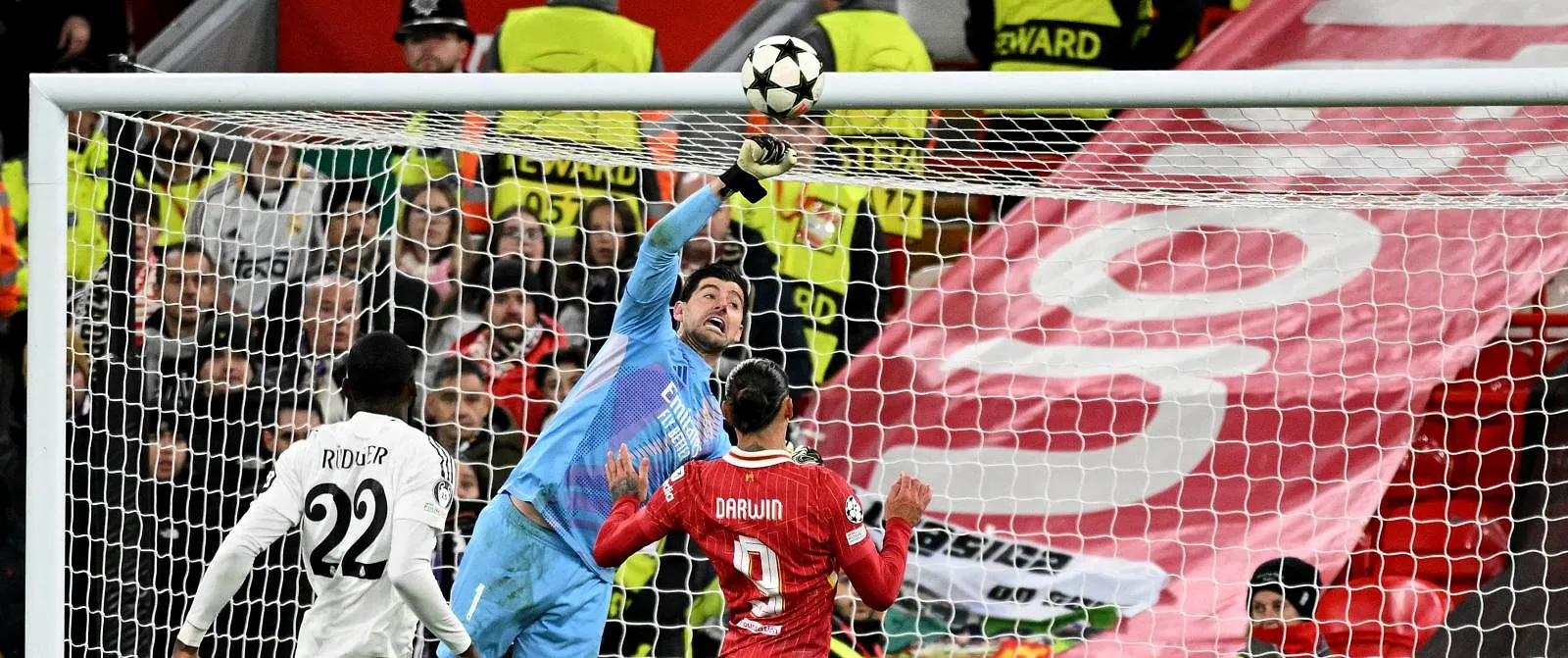 Courtois is in actie geweest woensdag.