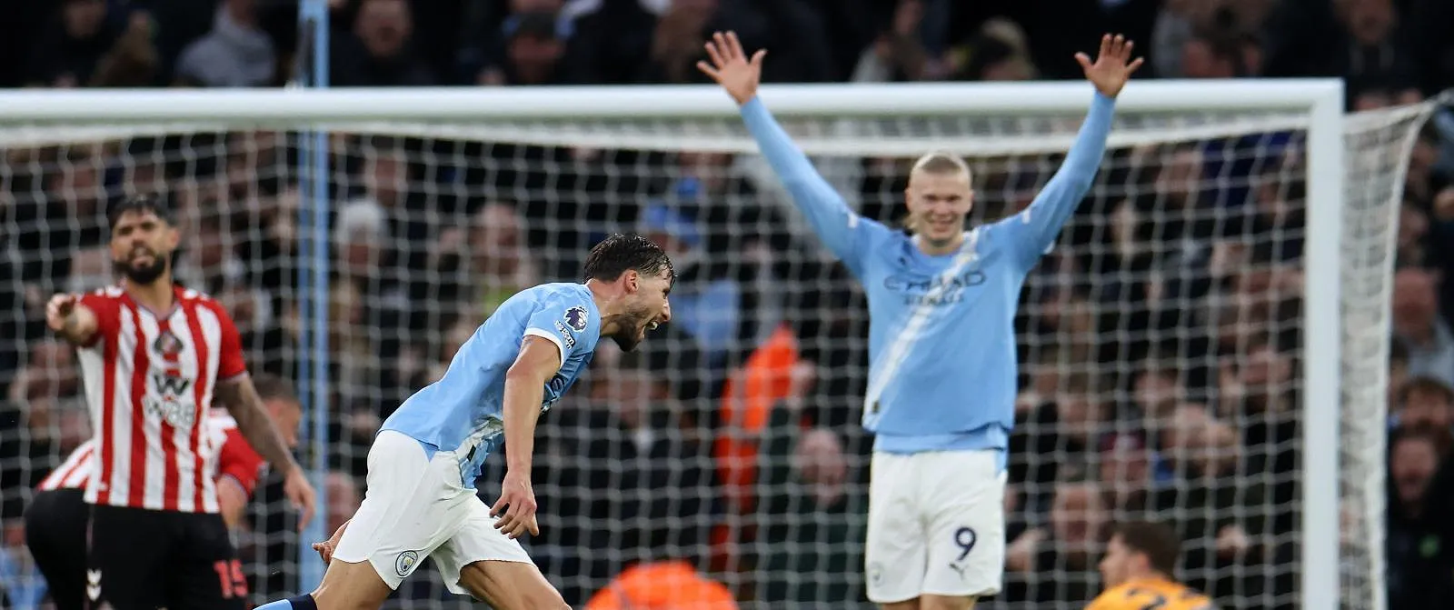 Man City en Jérémy Doku boeken vlotte zege tegen Sunderland en zetten Arsenal onder druk - Belga