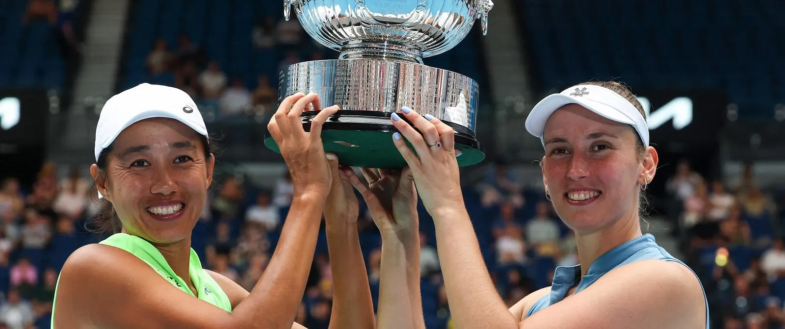 Australian Open : Elise Mertens heeft zesde grandslamtitel beet in het dubbelspel - DAVID GRAY / AFP - Belga