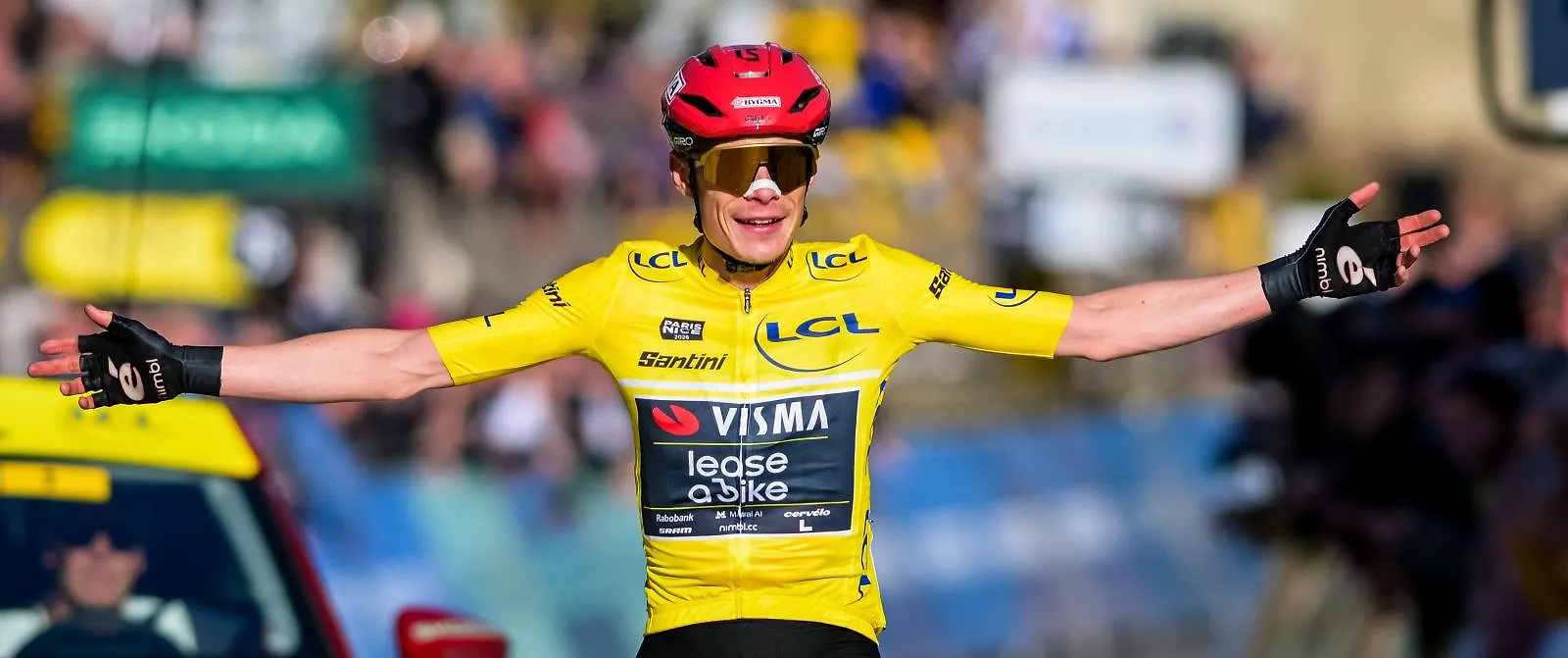 Jonas Vingegaard doet er nog een schepje bovenop: hij wint in zijn eentje de 5e etappe van Parijs-Nice! - Belga