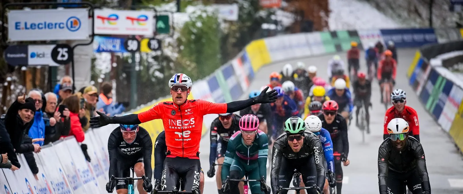 Parijs-Nice : Godon wint fel ingekorte koninginnenrit, Vingegaard blijft leider - Belga