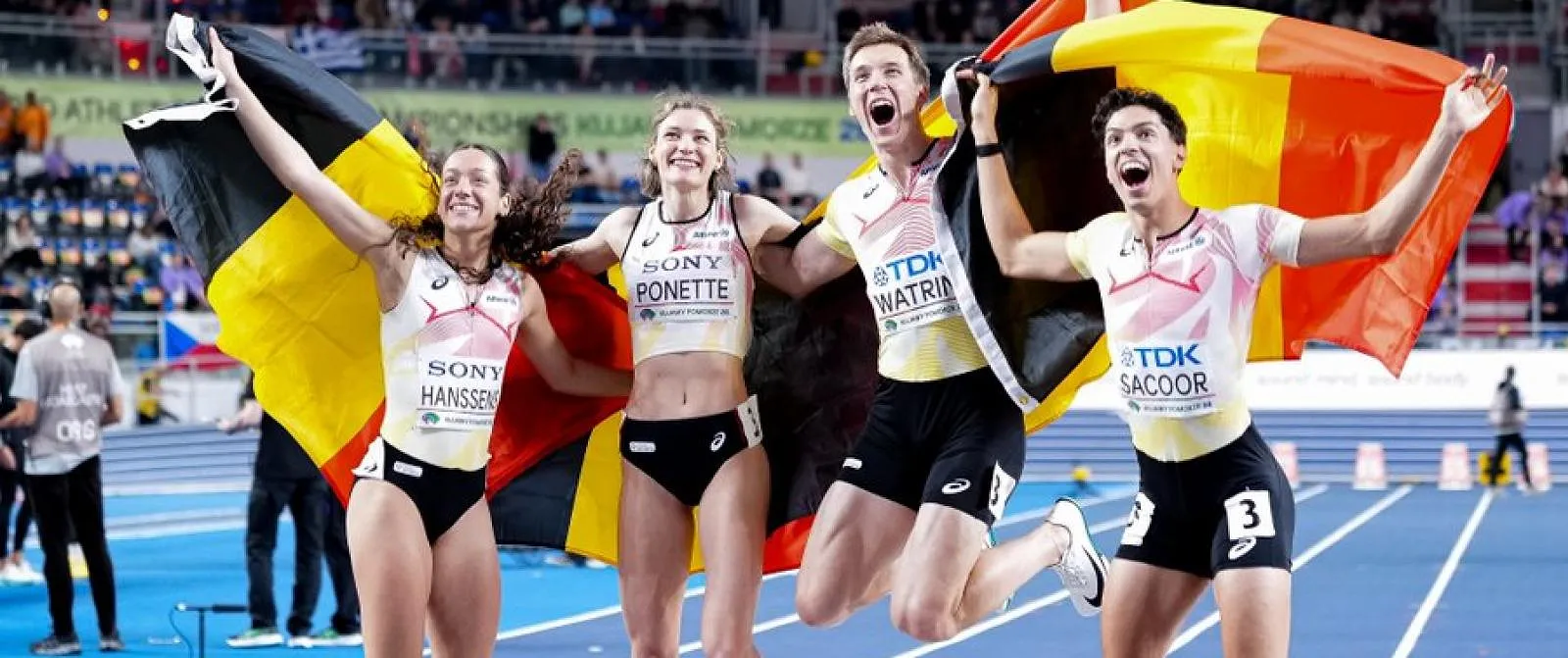 “Het is het team dat dit alles zo bijzonder maakt”: Belgian Waffles reageren op hun goud op de gemengde 4x400 m! - Circus Daily