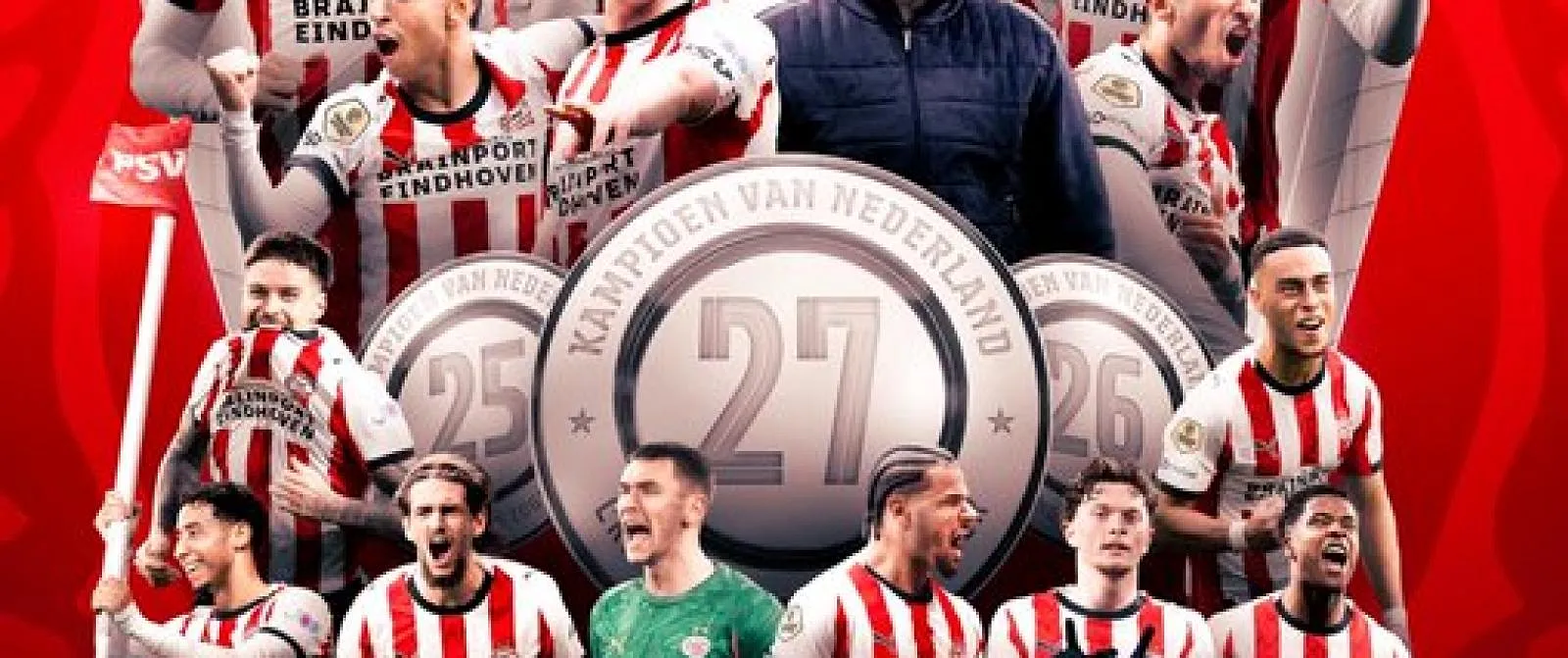 PSV Eindhoven voor de 27e keer kampioen van Nederland! - Belga