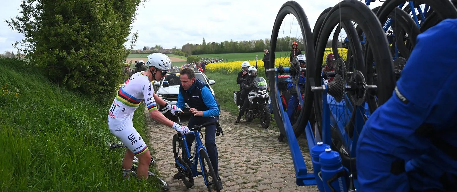 “De pechhulp was snel, dat is het belangrijkste”: Shimano verdedigt zich na kritiek van Pogacar - Circus Daily