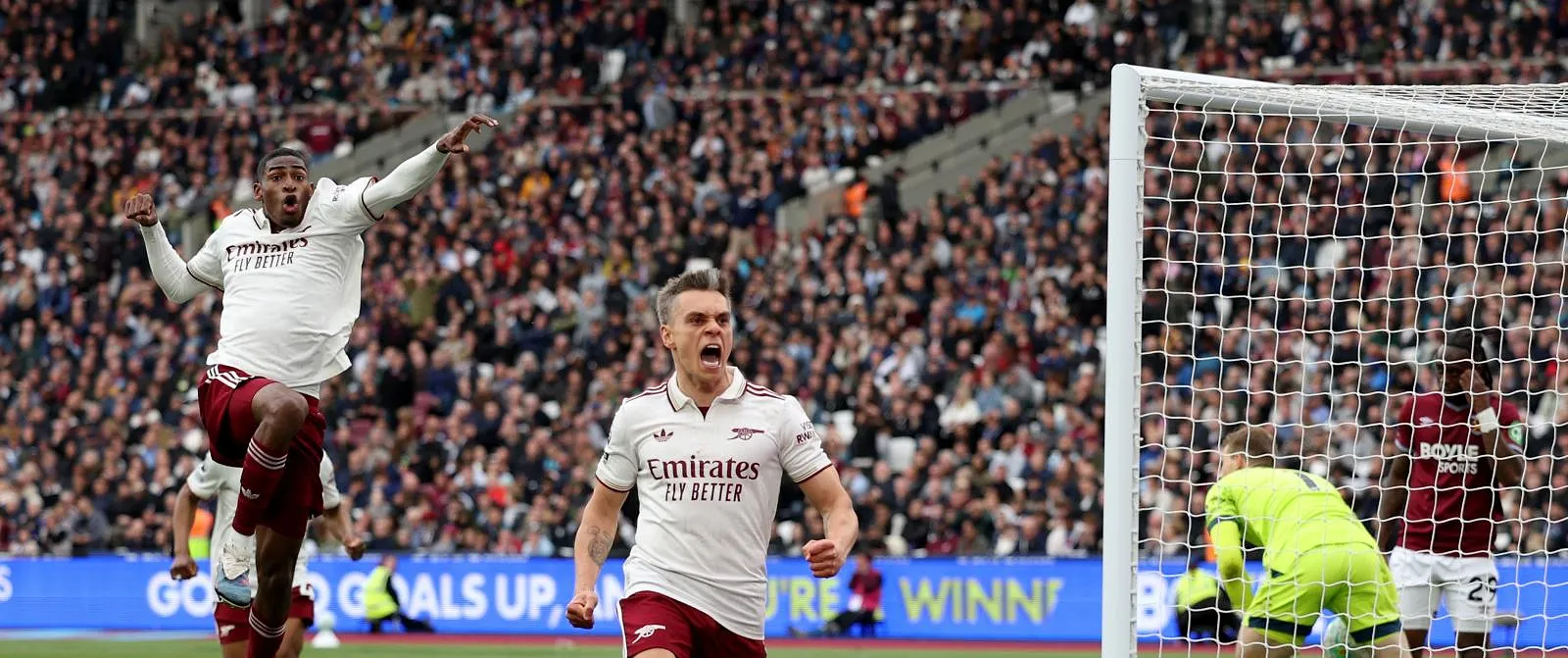Leandro Trossard verdeeld tussen « pure vreugde » bij zijn doelpunt en « opluchting » na de afgekeurde goal van West Ham - Circus Daily