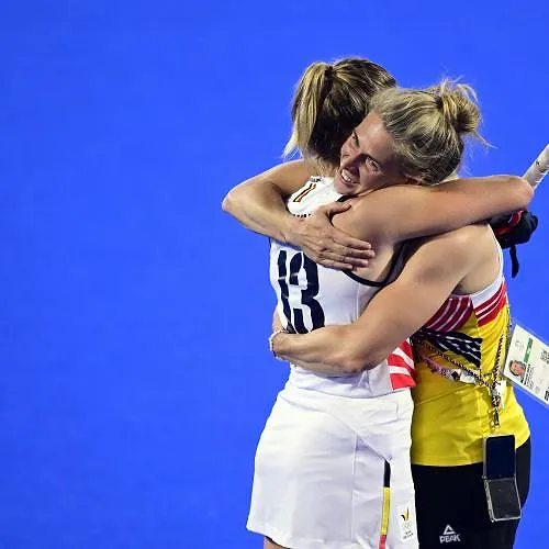 Hockey: de Red Panthers op één overwinning van een olympische medaille - La joie des Belges. - Yannick Goebbels