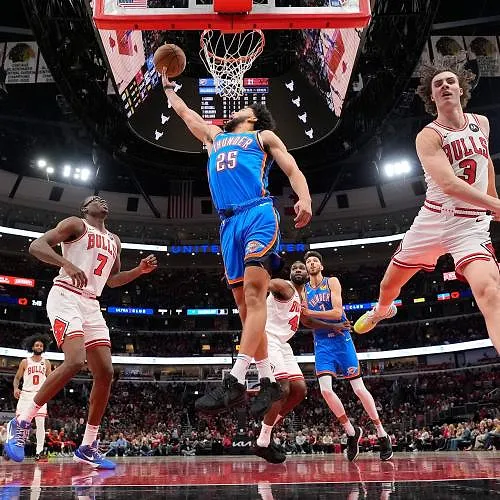 NBA: Ajay Mitchell en Oklahoma City winnen tweede keer op rij - Ajay Mitchell (25)