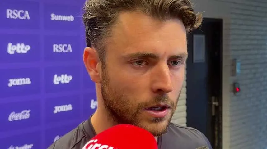 "On n'est pas dans une situation où on doit calculer", Colin Coosemans après Anderlecht-Bruges